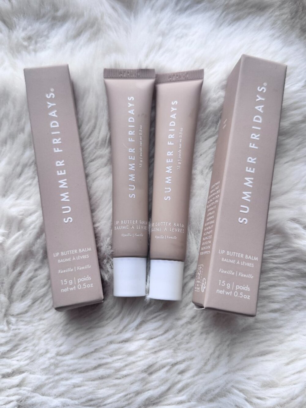 2pcs/ Vanilla /Summer Fridays Lip Butter Balm Conditioning Lip Mask Care New box